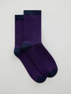 Crew Sock Check Purple Multi Unisex ACCESSORIES Photo 1
