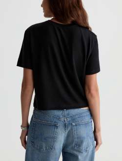 Charli Crew P Jazz At The Bowl Relaxed Linen Short Sleeve Tee WOMENS TOPS Photo 8