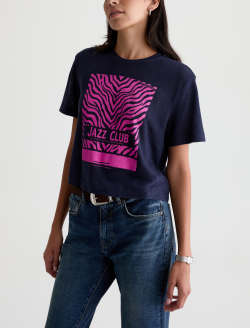 Charli Crew P Jazz Night Relaxed Linen Short Sleeve Tee WOMENS TOPS Photo 7