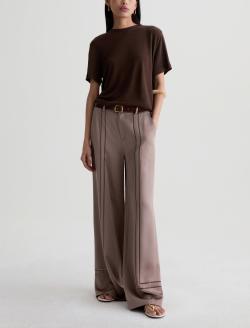 Charli Crew Oak Barrel Relaxed Linen Short Sleeve Tee WOMENS TOPS Photo 5