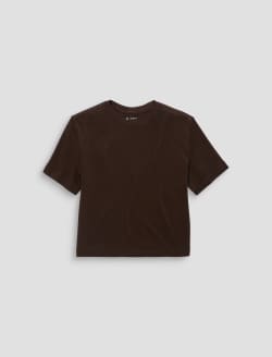 Charli Crew Oak Barrel Relaxed Linen Short Sleeve Tee WOMENS TOPS Photo 1