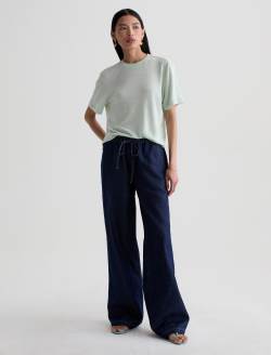 Charli Crew Summer Vine Relaxed Linen Short Sleeve Tee WOMENS TOPS Photo 5