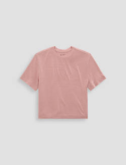 Charli Crew Sparkling Rose Relaxed Linen Short Sleeve Tee WOMENS TOPS Photo 1