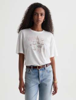 Charli Crew Wine Not Powder Relaxed Short Sleeve Tee WOMENS TOPS Photo 2