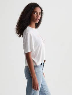 Charli Crew Wine Not Powder Relaxed Short Sleeve Tee WOMENS TOPS Photo 4