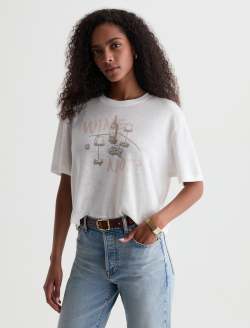 Charli Crew Wine Not Powder Relaxed Short Sleeve Tee WOMENS TOPS Photo 7