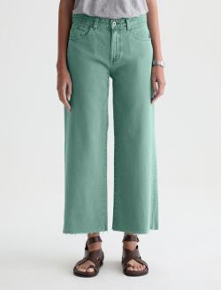 Saige Wide Leg Crop Jean Sulfur Sunwashed Jade Mid-Rise Fit WOMENS BOTTOMS Photo 3