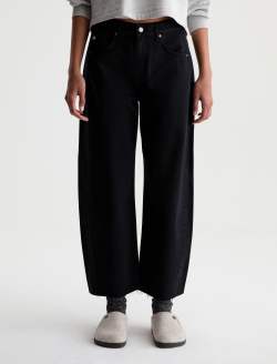 Hattie Jean Super Black High-Rise Barrel WOMENS BOTTOMS Photo 3