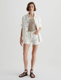 Halle Short Powder Destructed High-Rise Relaxed Short WOMENS BOTTOMS Photo 2