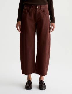 Hattie Crop Jean Chestnut High-Rise Barrel WOMENS BOTTOMS Photo 3
