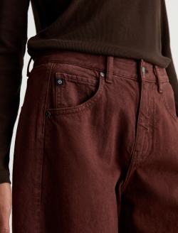 Hattie Crop Jean Chestnut High-Rise Barrel WOMENS BOTTOMS Photo 4