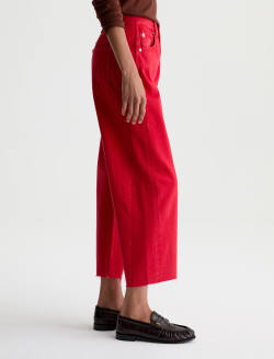 Hattie Crop Jean Recording Red High-Rise Barrel WOMENS BOTTOMS Photo 5