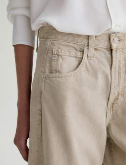Hattie Crop Jean Sulfur Light Taupe High-Rise Barrel WOMENS BOTTOMS Photo 4