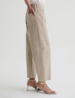 Hattie Crop Jean Sulfur Light Taupe High-Rise Barrel WOMENS BOTTOMS Photo 5