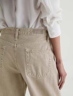 Hattie Crop Jean Sulfur Light Taupe High-Rise Barrel WOMENS BOTTOMS Photo 8