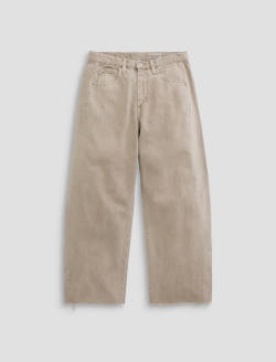 Hattie Crop Jean Sulfur Light Taupe High-Rise Barrel WOMENS BOTTOMS Photo 1