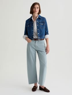 Hattie Crop Sea Fog High-Rise Barrel WOMENS BOTTOMS Photo 2