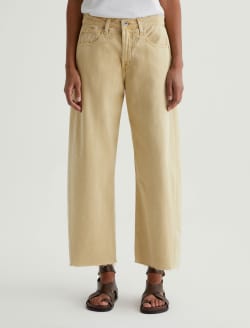 Hattie Crop Sulfur Golden Wheat High-Rise Barrel WOMENS BOTTOMS Photo 3