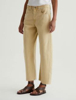 Hattie Crop Sulfur Golden Wheat High-Rise Barrel WOMENS BOTTOMS Photo 6