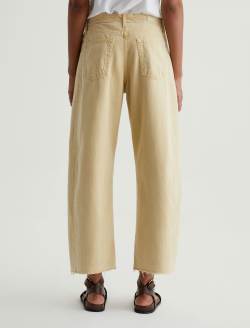 Hattie Crop Sulfur Golden Wheat High-Rise Barrel WOMENS BOTTOMS Photo 8