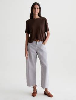 Hattie Crop Jean Sulfur Grape High-Rise Barrel WOMENS BOTTOMS Photo 2