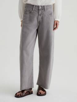 Hattie Crop Sulfur Pebble Grey High-Rise Barrel WOMENS BOTTOMS Photo 3