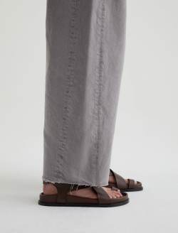 Hattie Crop Sulfur Pebble Grey High-Rise Barrel WOMENS BOTTOMS Photo 6