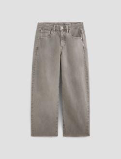 Hattie Crop Sulfur Pebble Grey High-Rise Barrel WOMENS BOTTOMS Photo 1