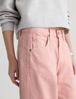 Hattie Crop Jean Sulfur Sparkling Rose High-Rise Barrel WOMENS BOTTOMS Photo 4