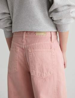 Hattie Crop Jean Sulfur Sparkling Rose High-Rise Barrel WOMENS BOTTOMS Photo 8