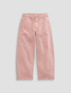 Hattie Crop Jean Sulfur Sparkling Rose High-Rise Barrel WOMENS BOTTOMS Photo 1