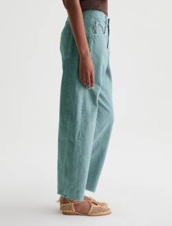 Hattie Crop Jean Sulfur Sunwashed Jade High-Rise Barrel WOMENS BOTTOMS Photo 5