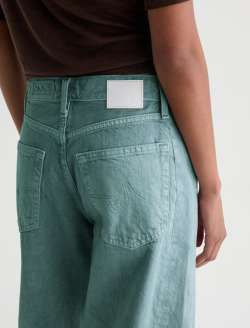 Hattie Crop Jean Sulfur Sunwashed Jade High-Rise Barrel WOMENS BOTTOMS Photo 8