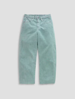Hattie Crop Jean Sulfur Sunwashed Jade High-Rise Barrel WOMENS BOTTOMS Photo 1