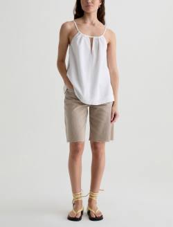 Hattie Short Sulfur Simple Taupe High-Rise Bermuda WOMENS BOTTOMS Photo 2