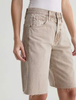 Hattie Short Sulfur Simple Taupe High-Rise Bermuda WOMENS BOTTOMS Photo 4