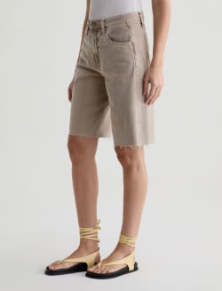Hattie Short Sulfur Simple Taupe High-Rise Bermuda WOMENS BOTTOMS Photo 6