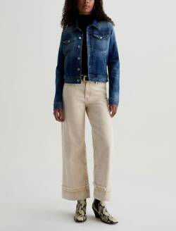 Saige Wide Leg Crop Jean Sulfur Melange Camel Mid-Rise Fit WOMENS BOTTOMS Photo 2