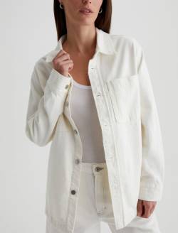 Vita Jacket Powder Destructed Relaxed Shirt Jacket WOMENS TOPS Photo 3