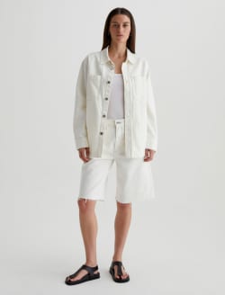 Vita Jacket Powder Destructed Relaxed Shirt Jacket WOMENS TOPS Photo 5