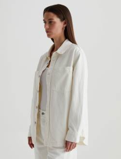 Vita Jacket Powder Destructed Relaxed Shirt Jacket WOMENS TOPS Photo 7