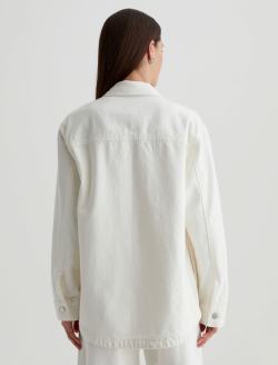 Vita Jacket Powder Destructed Relaxed Shirt Jacket WOMENS TOPS Photo 8