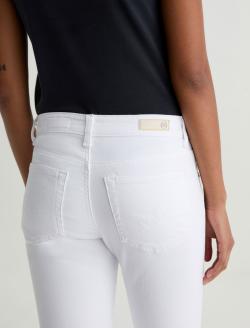 Farrah Skinny Ankle White Mid-Rise Skinny WOMENS BOTTOMS Photo 7