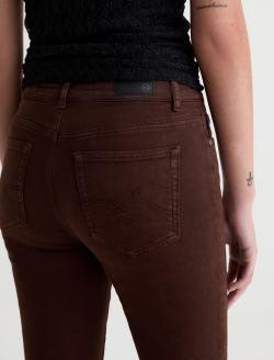 Mari Jean Wood Brown Mid-Rise Slim Straight WOMENS BOTTOMS Photo 7
