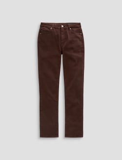 Mari Jean Wood Brown Mid-Rise Slim Straight WOMENS BOTTOMS Photo 1