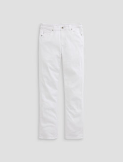 Mari White Mid-Rise Slim Straight WOMENS BOTTOMS Photo 1