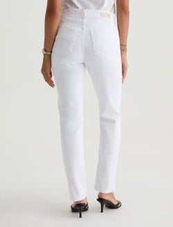 Mari Crop Gallery White Mid-Rise Slim Straight WOMENS BOTTOMS Photo 13