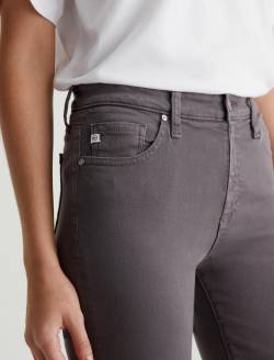 Mari Crop Misty Grey Mid-Rise Slim Straight WOMENS BOTTOMS Photo 4