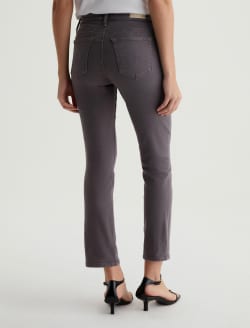 Mari Crop Misty Grey Mid-Rise Slim Straight WOMENS BOTTOMS Photo 8