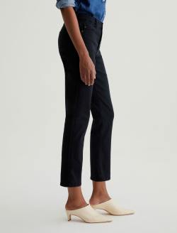 Mari Crop Sulfur Black Mid-Rise Slim Straight WOMENS BOTTOMS Photo 5
